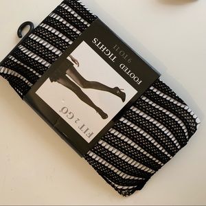 NWT Black Patterned Tights